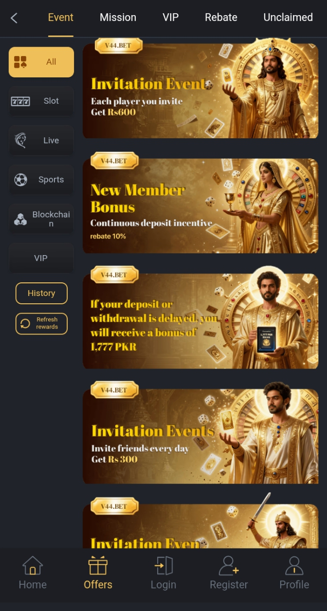 V44 Bet Game Download Rewords