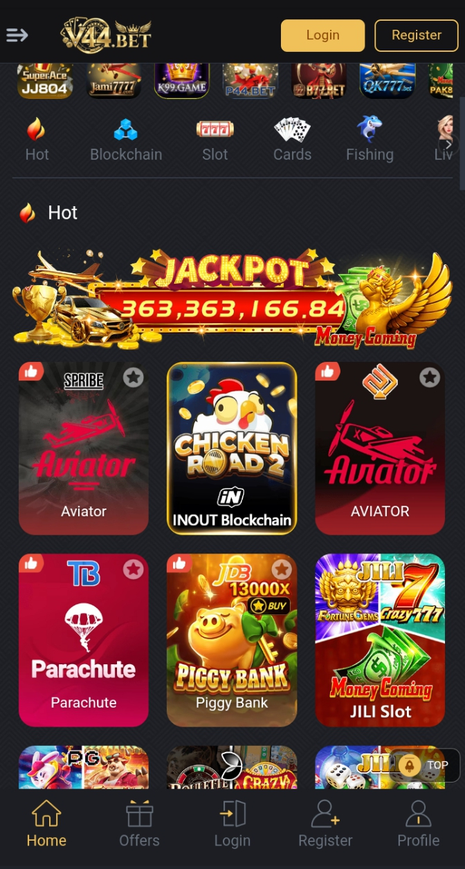 V44 Bet Game Lobby Games and rewords